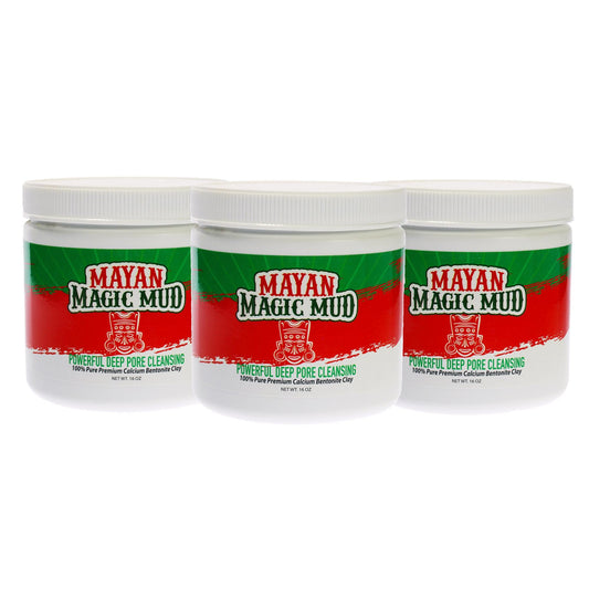 Mayan Magic Mud- Premium Indian Healing Clay- Powerful Deep Pore Cleansing Facial and Body Mask- 100% Pure Calcium Bentonite Clay- Treat Acne
