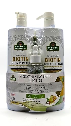 Spanish Garden | Strengthening Biotin Shampoo & Conditioner & Hair Oil Set