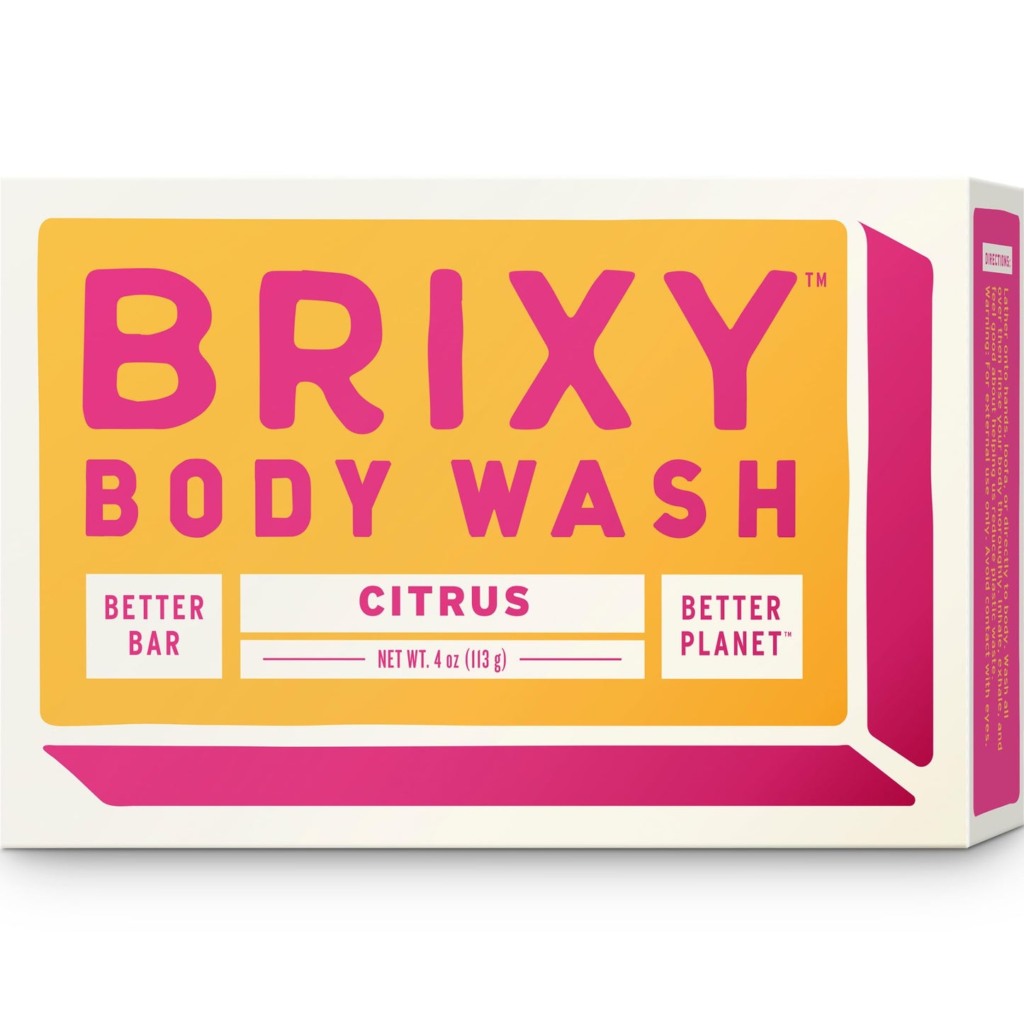 Brixy, Body Wash Bar Citrus, 4 Ounce Beauty & Personal Care BRIXY