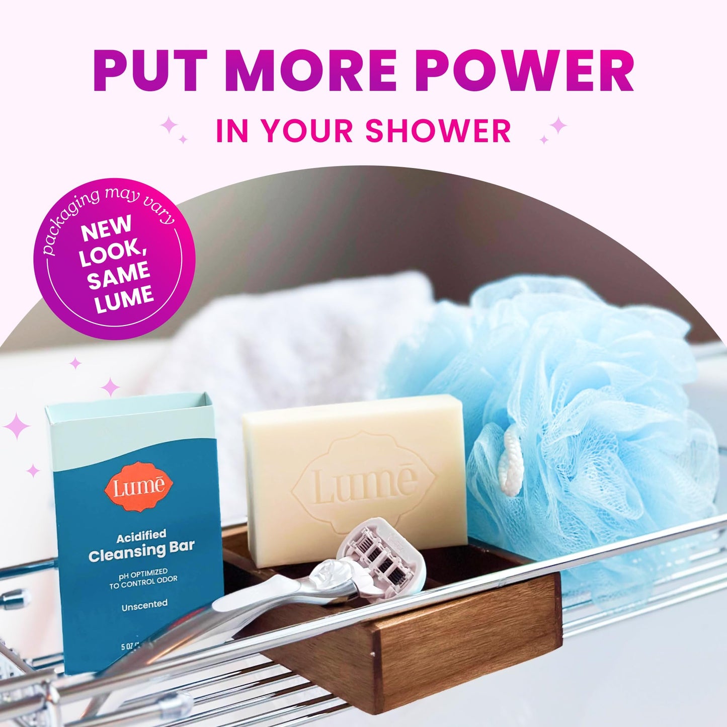 Lume Acidified Body Cleansing Bar - 24 Hour Odor Control - Removes Odor Better than Soap - Moisturizing Formula - Formulated Without SLS or Parabens