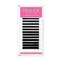 TDANCE Lash Extension Matte Black Eyelash Extension C CC D DD J B L Curl Volume & Classic Lash Extensions 0.03-0.18mm Thickness Professional Salon