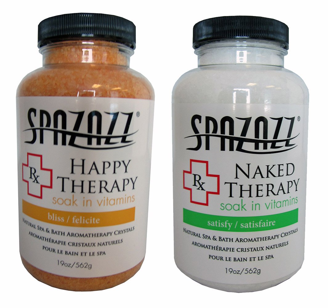 Spazazz Spa and Bath Crystals - Happy Therapy/Naked Therapy 2 Pack