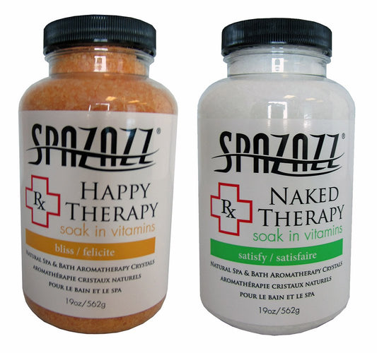 Spazazz Spa and Bath Crystals - Happy Therapy/Naked Therapy 2 Pack
