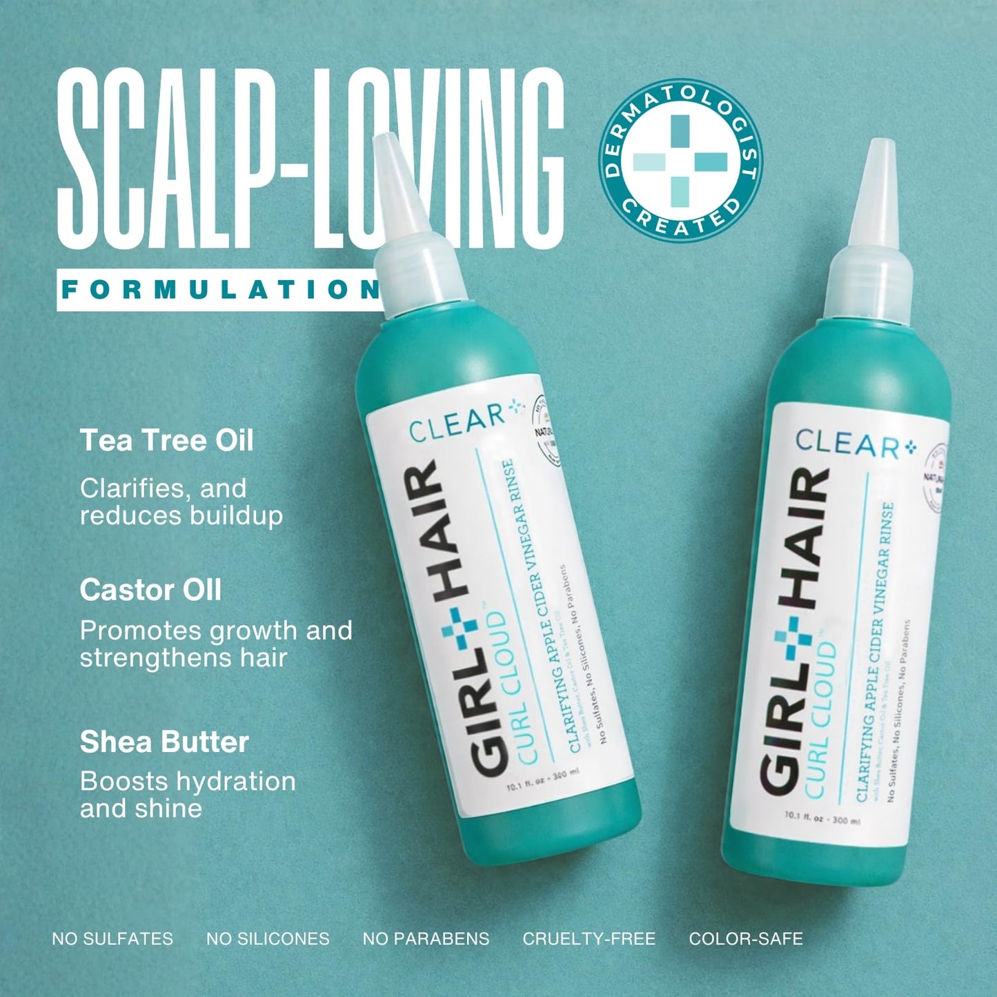 GIRL+HAIR Ultimate Braid Care Travel Set | Maintain Healthy Hair & Scalp with Clear + Nourish + Restore | Maximize Hair Strength | TSA Compliant (3 x