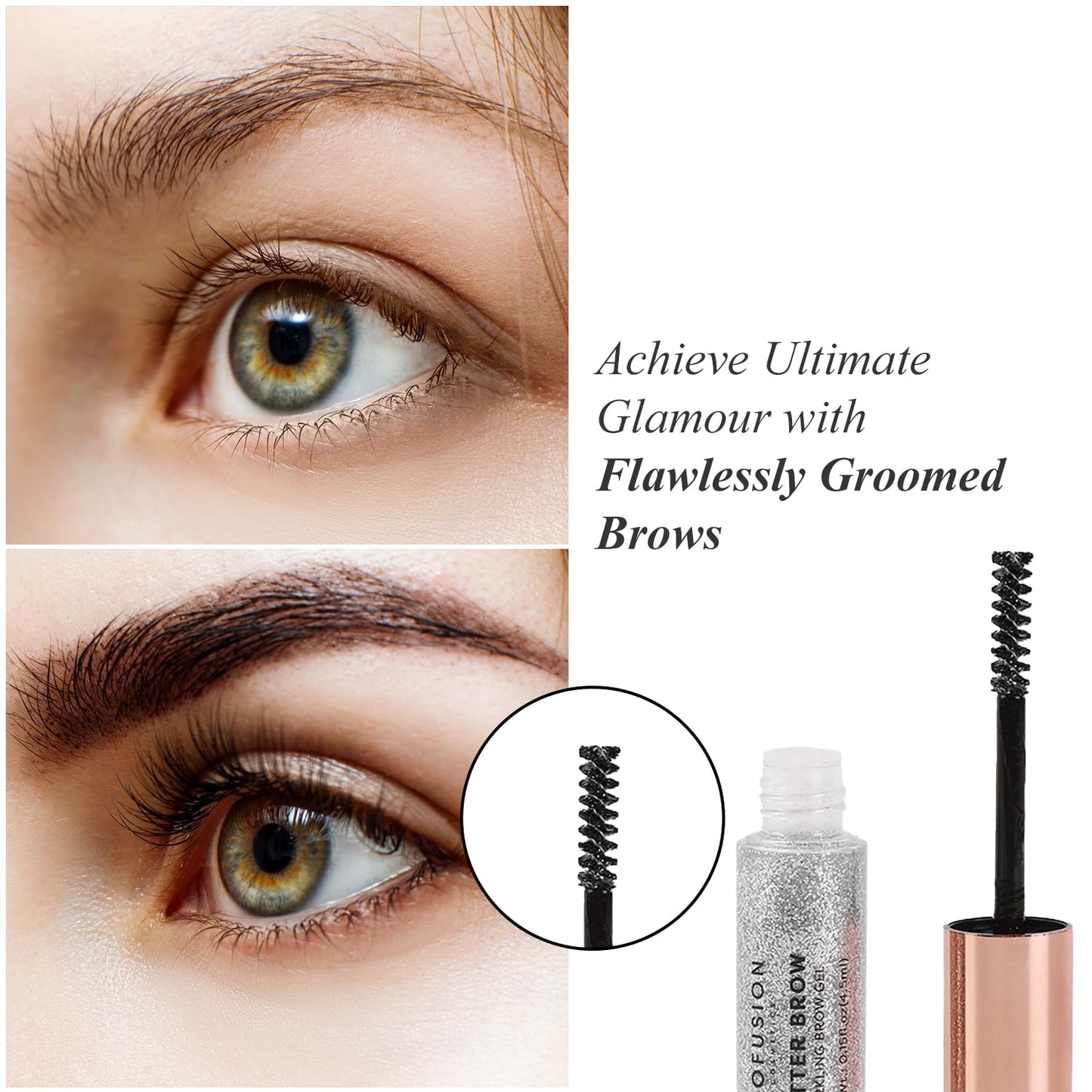 Profusion Cosmetics Written in the Stars Sparkling Eye Brow Gel, Raise Your Brows, Sparkle with Radiance, and Achieve Ultimate Glamour…