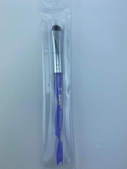 Kolinsky French Brush 666 (Purple Spiral Size 16) Beauty & Personal Care 666