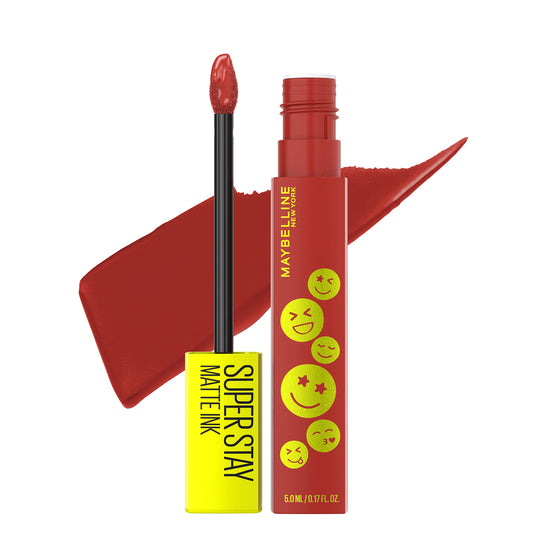 Maybelline Super Stay Matte Ink Liquid Lip Color, Moodmakers Lipstick Collection, Long Lasting, Transfer Proof Lip Makeup, Harmonizer, Red Brown, 1 Beauty & Personal Care MAYBELLINE