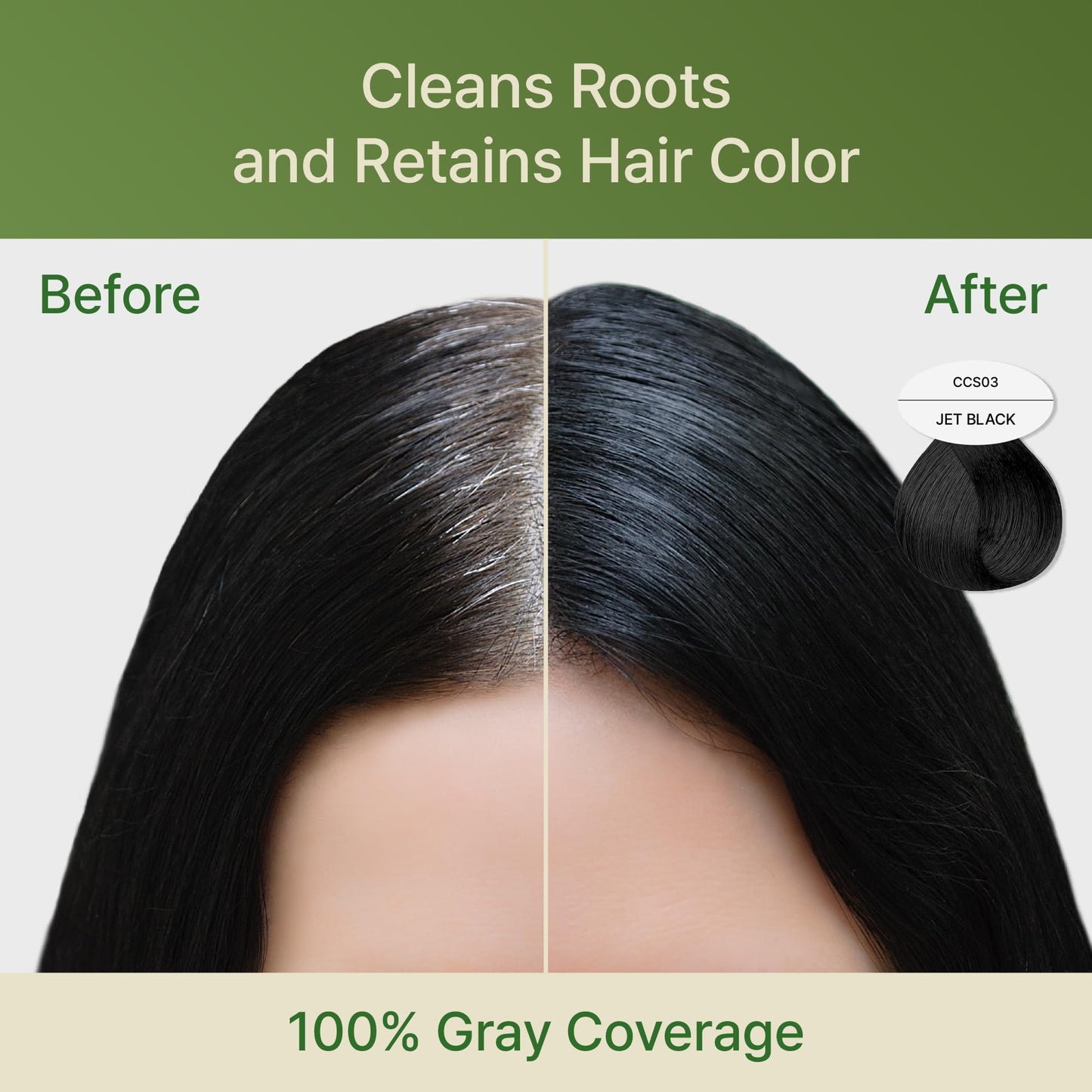 Red by Kiss Color Change Shampoo - Permanent Hair Color with 100% Gray Coverage, Quick 7-10 Minute Formula, No Tools Needed, Herbal Extracts, Includes