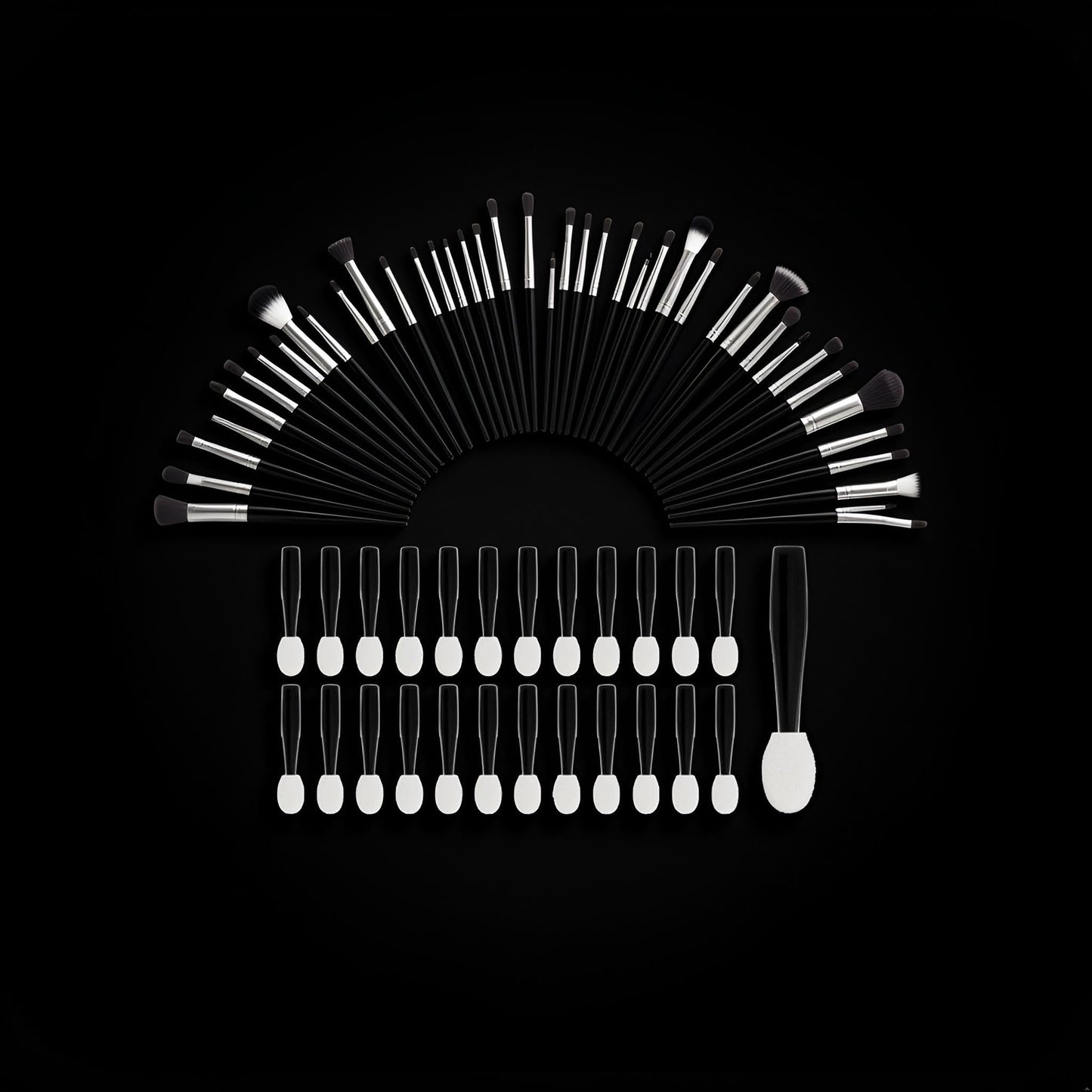 ZhangyiHot 100 Pcs Small Eyeshadow Applicators, Sponge Tip, Blending, For Blending, Kid, Normal Skin, Cosmetic Brush, Eyeshadow Brush