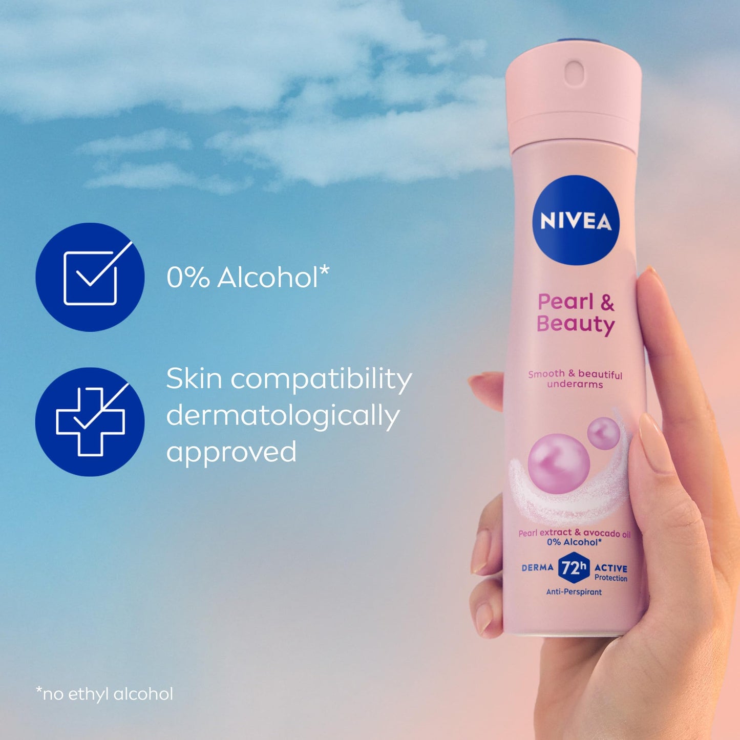 Nivea Pearl Beauty Spray Female Deodorant, 150 ml