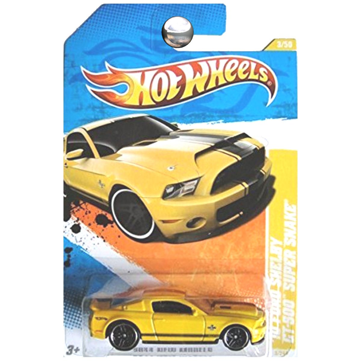 Hot Wheels 2011 '10 Shelby Mustang GT500 Supersnake Super Snake Yellow