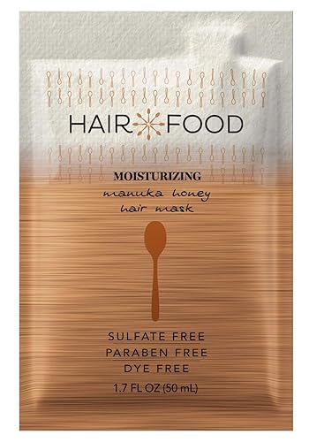 Hair Food Moisturizing Hair Mask for Curly Hair, Manuka Honey, Paraben & Dye Free 1.7 fl oz, 10 Count