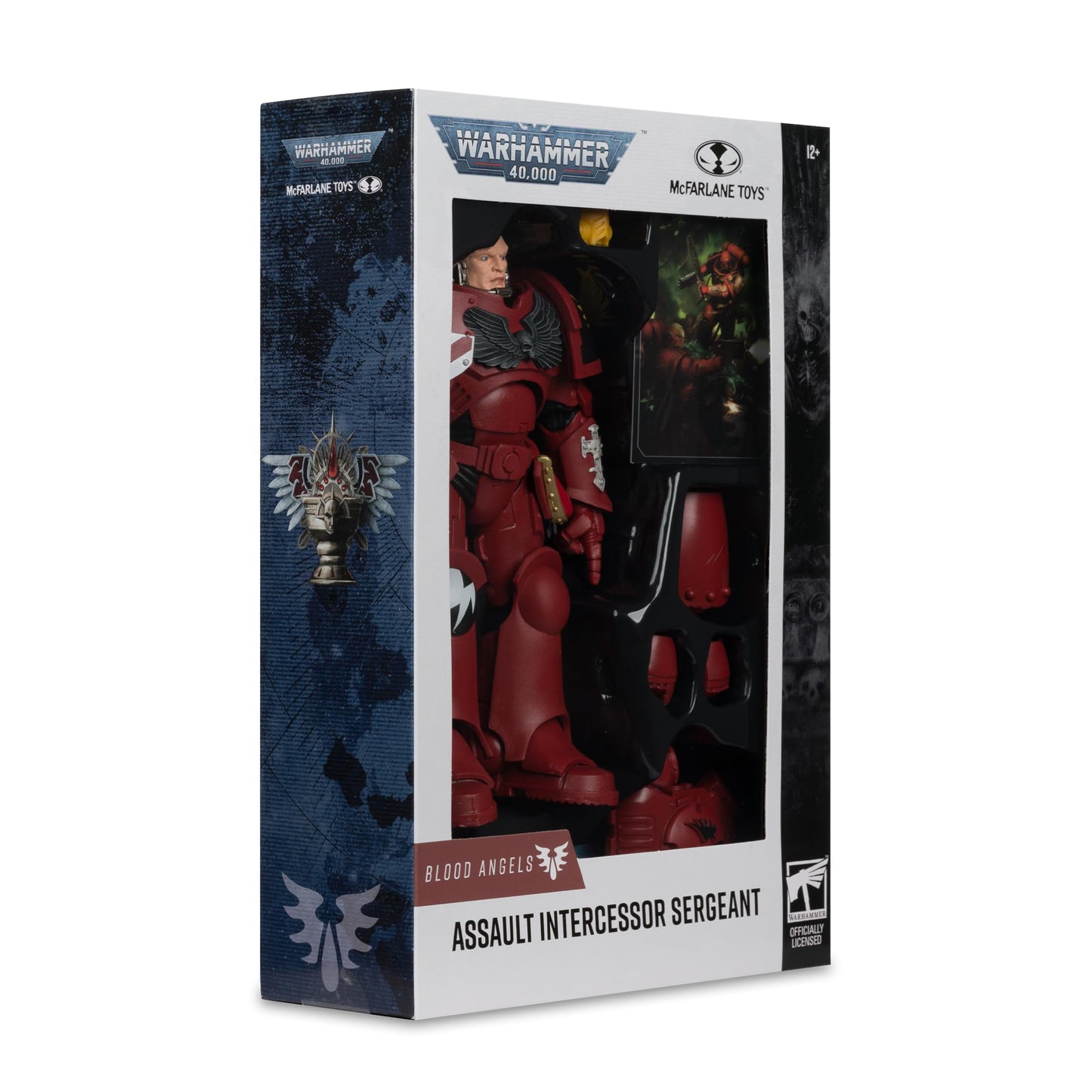 McFarlane Toys- Warhammer 40,000 Assault Intercessor Sergeant (Blood Angel) 7in Figure