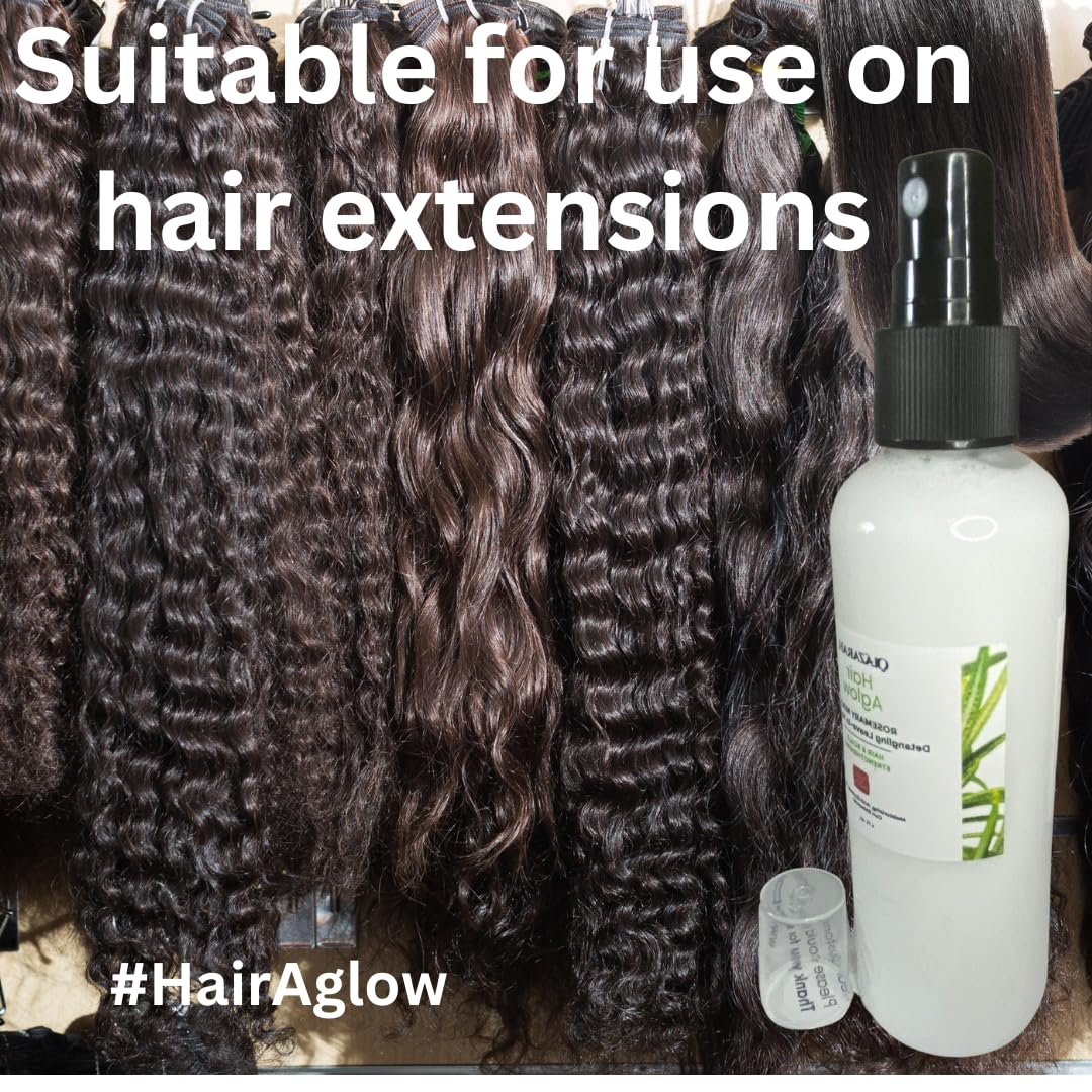 Detangling Leave-In Hair Mist Spray w/Rosemary & Mint - Frizz Control, Hydration, and Curl Perfection for All Hair Types, 4 fl. oz