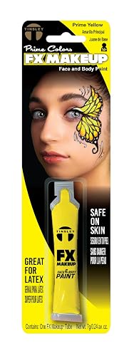 Tinsley Transfers FX Makeup - Face and Body Paint - Water-Based Cream - 7g / 0.24 oz Tube (Prime Yellow)