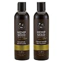 Hemp Seed Hair Care Shampoo + Conditioner, Nag Champa - 8 oz Each - With Hemp Seed Oil & Coconut Oil - Vegan, Cruelty Free