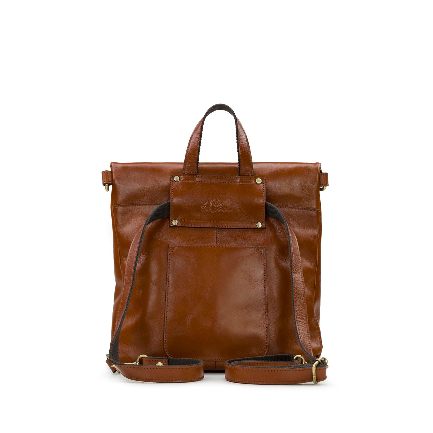 Patricia Nash Luzille 100% Full Grain Leather Backpack for Women - Convertible Backpack Tote - Genuine Leather BackPack Purse/Crossbody, Tan O/S