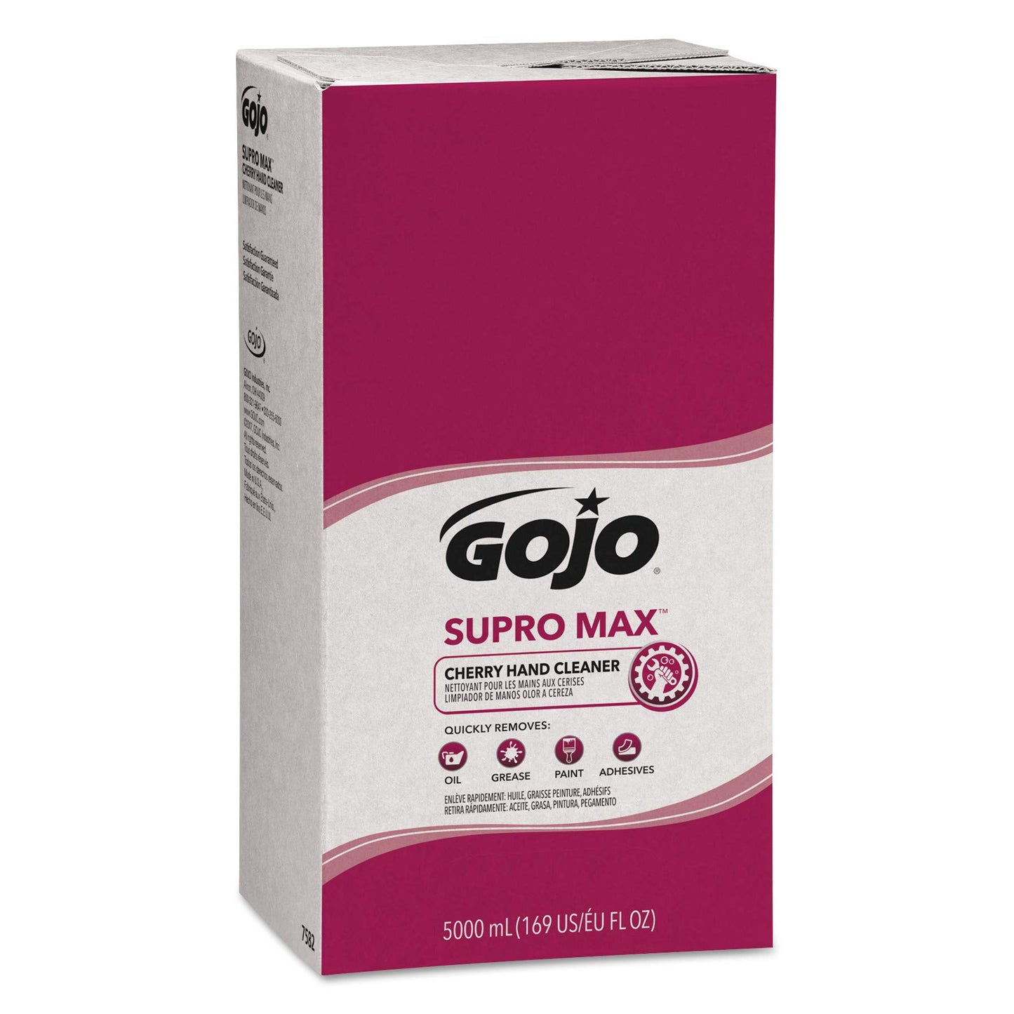 GOJO 758202 SUPRO MAX Hand Cleaner Cherry 5000mL Refill 2/Carton Beauty & Personal Care GOJO