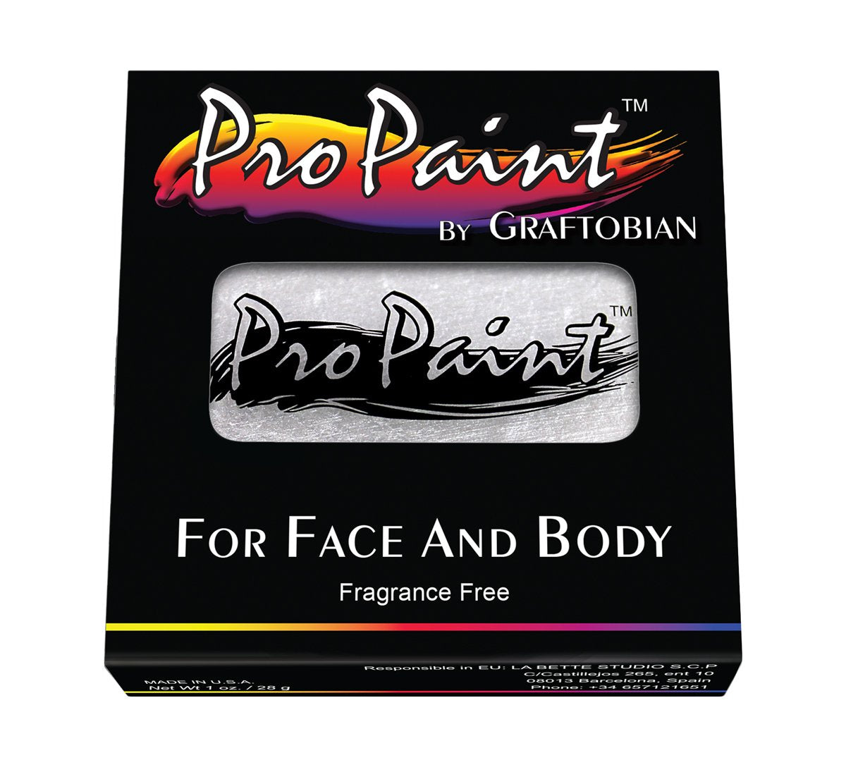 Graftobian ProPaint Metallic Pearl Frost 77016 1 oz/30 ml
