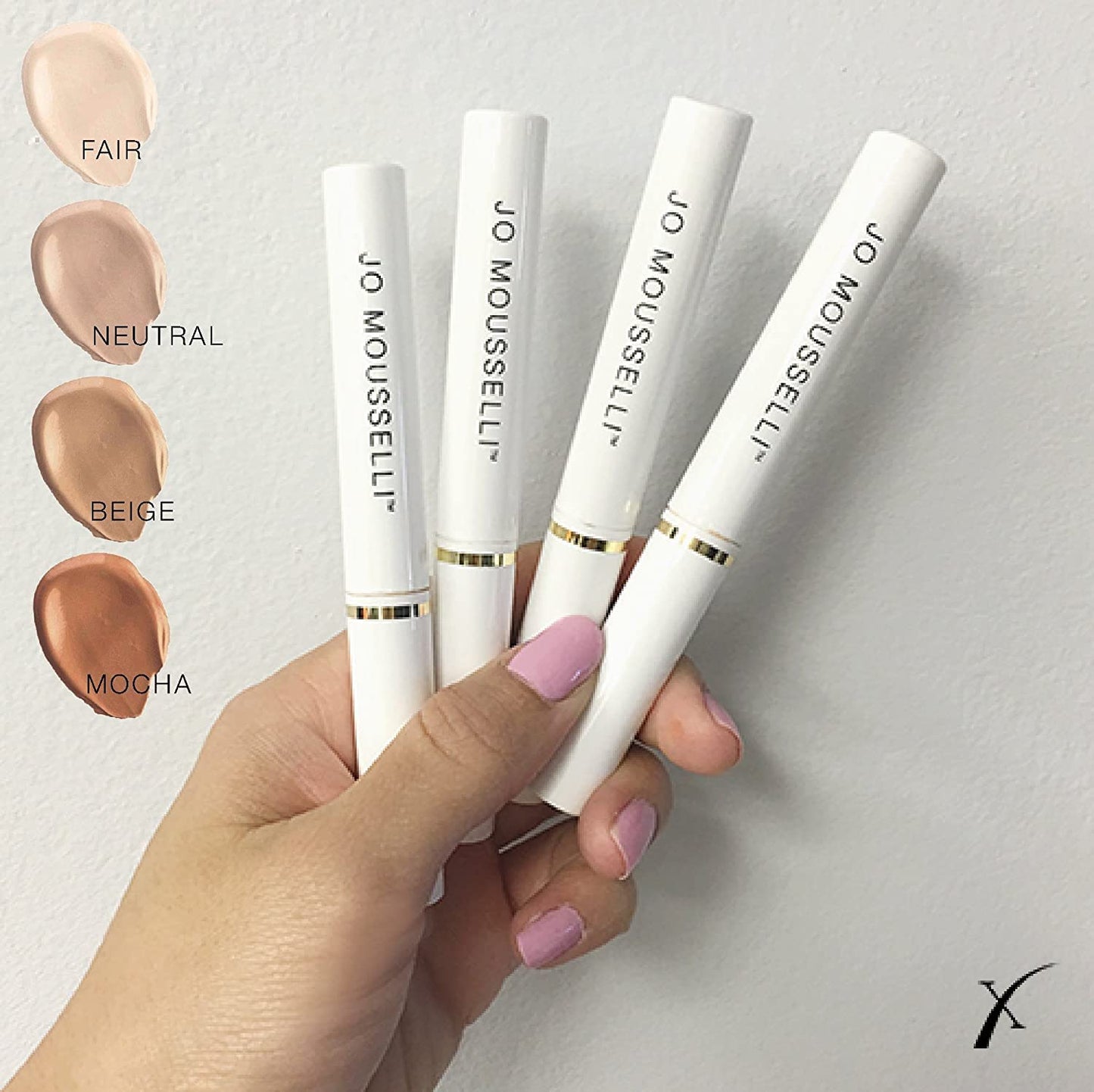 Xtreme Lashes Skin Renewing Cream Concealer Collection, Fair, Neutral, Beige, Mocha, 0.08 Fl Oz (Pack of 4), Face Makeup, All Skin Types, Medium