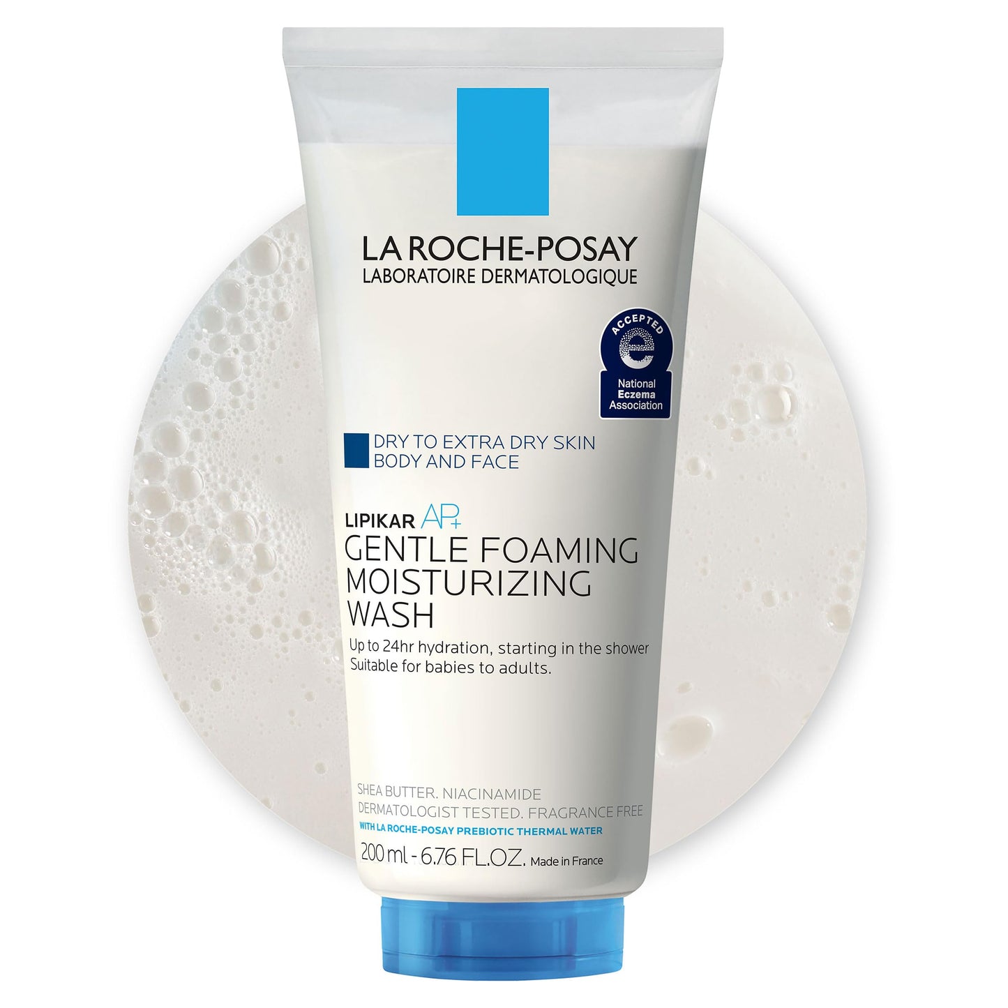 La Roche-Posay Lipikar AP+ Gentle Foaming Moisturizing Wash, Shea Butter + Niacinamide + Glycerin, Moisturizing Body Wash & Face Wash For Dry Skin Beauty and Personal Care La Roche-Posay