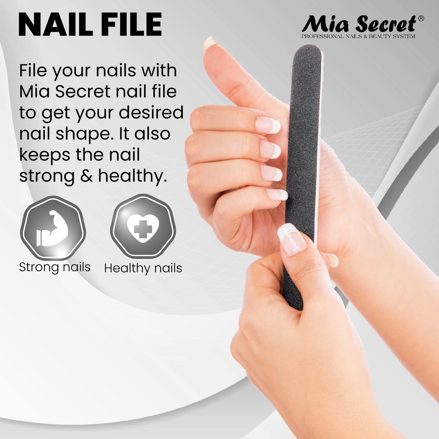 Mia Secret Acrylic Nail Kit: 1/2 oz liquid monomer, 1/2 oz clear acrylic powder, ultra quick nail glue, 1/2 oz ultra gloss top coat, fancy 20 nail Beauty & Personal Care Mia Secret