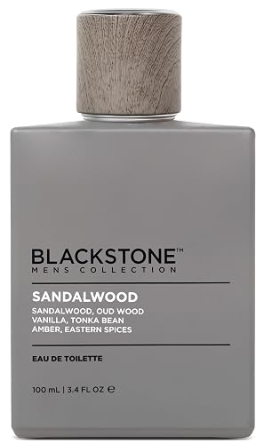 Blackstone Mens Collection Eau de Toilette - Sandalwood | Men's Fragrance, Long Lasting Cologne, with Sandalwood, Oud & Amber | Everyday Fragrance,