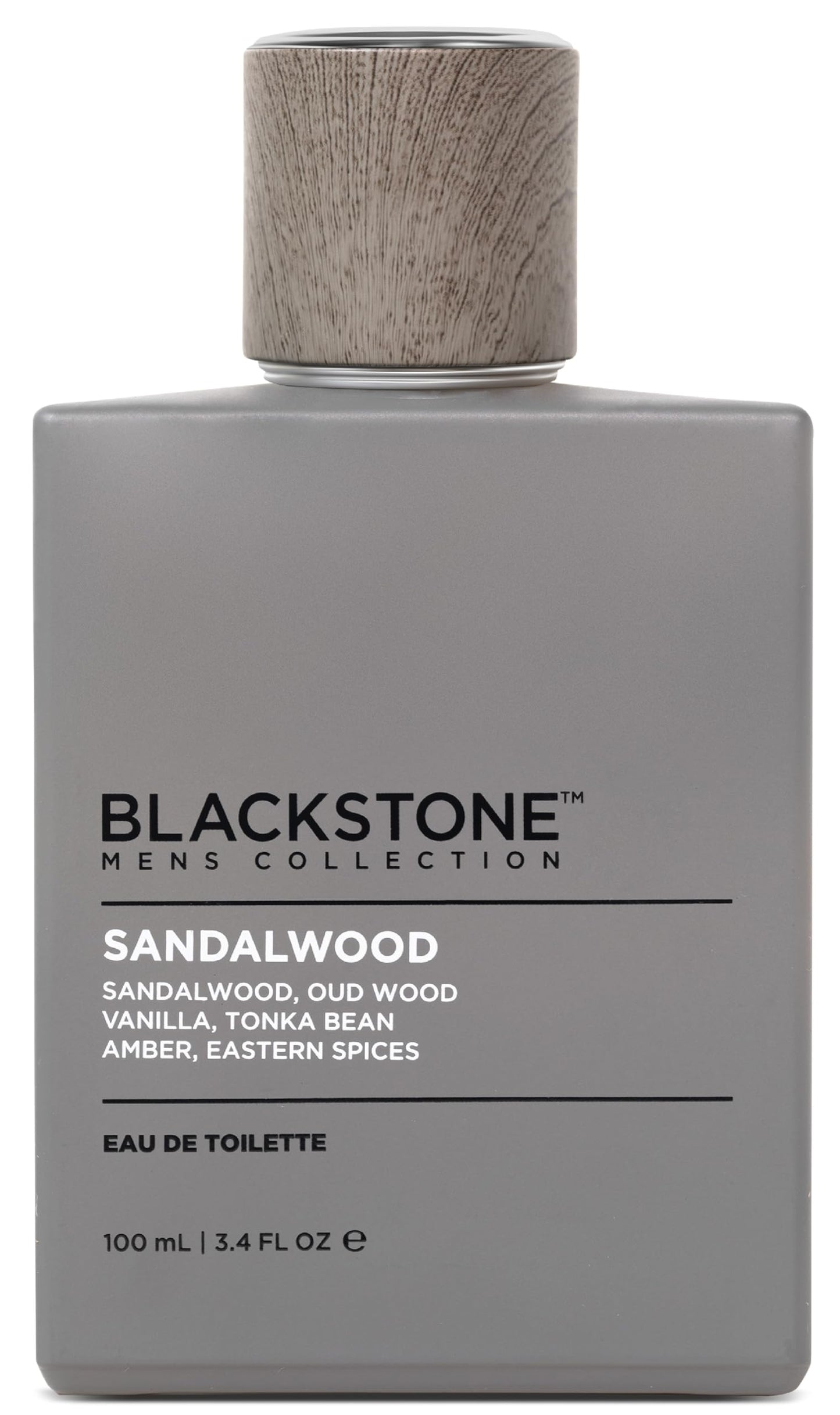 Blackstone Mens Collection Eau de Toilette - Sandalwood | Men's Fragrance, Long Lasting Cologne, with Sandalwood, Oud & Amber | Everyday Fragrance,