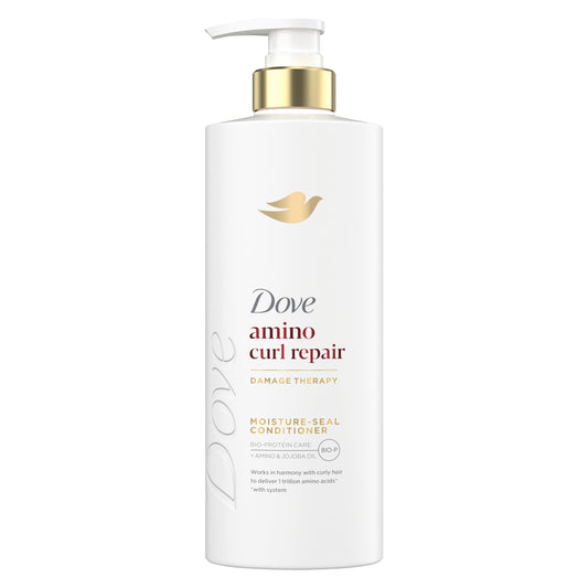 Dove Conditioner for Curly, Coily Hair Amino Curl with Bio-Protein Care Technology + Amino & Jojoba Oil 18 Fl Oz