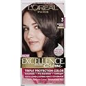 L'Oreal Paris Excellence Creme Triple Protection Color 3 Natural Black/Natural (Pack of 3)