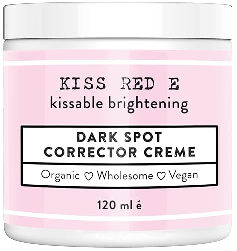Kiss Red E Dark Spot Corrector for Face. Dark Spot Remover Cream, Use for Age Spots 4 OZ
