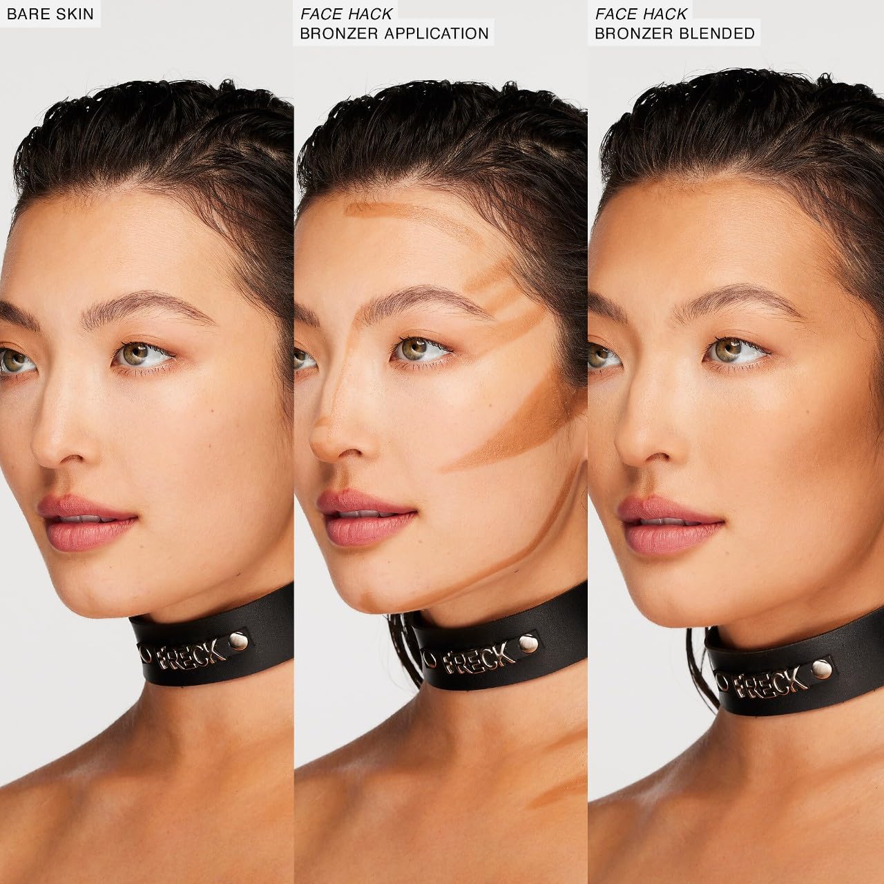 Freck Beauty FACE HACK Precision Sculpting Bronzer Stick | Creamy Buidable Bronzer Contour Stick | Blendable Natural Matte Skin Finish | Almond Tip