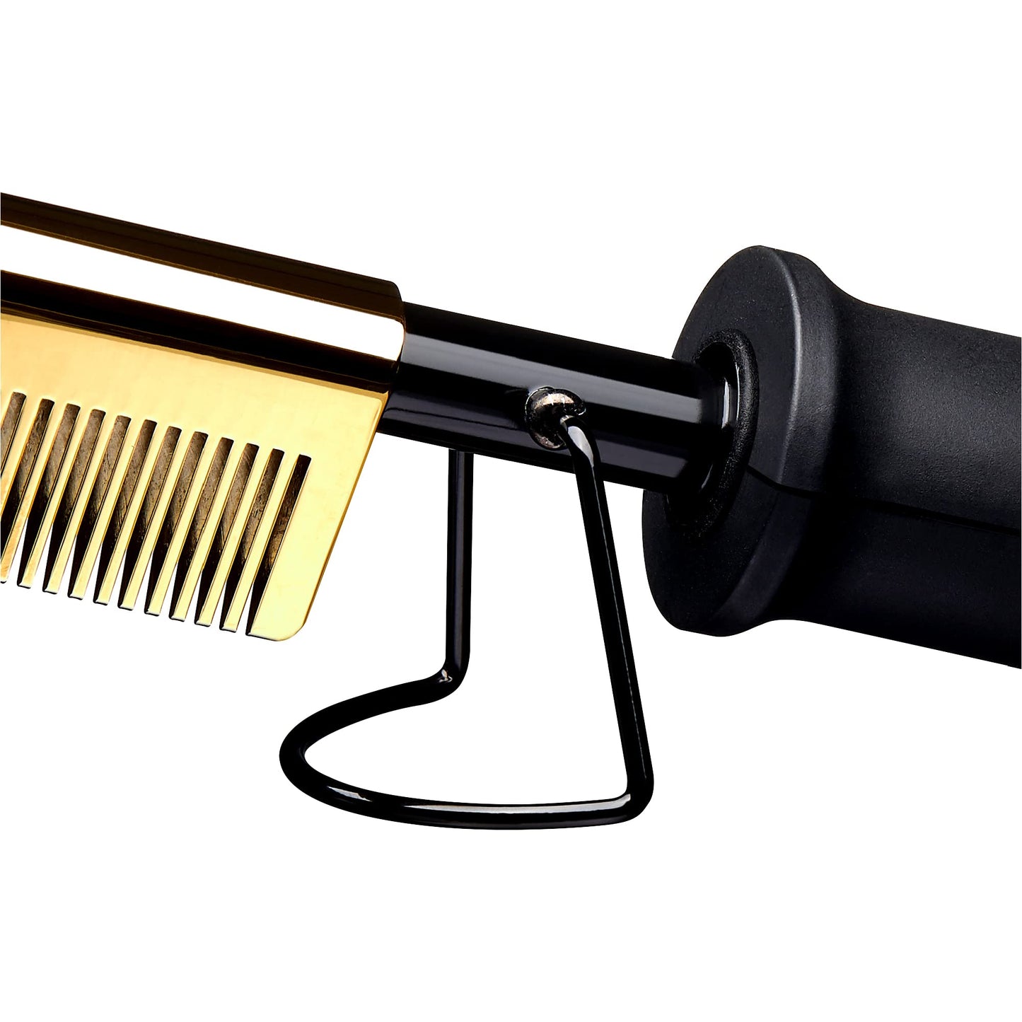 Red by Kiss Hot Comb Hair Straightener 450 Degrees, Straight Teeth Electric Heating Comb, Pressing Comb Brush for Straightening Hair and Beard