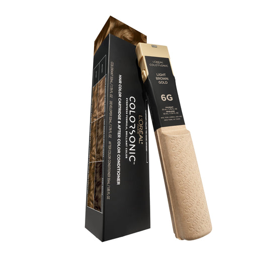 L'Oreal Paris Colorsonic Permanent Hair Dye Cartridge, Vibrant Hair Color for Root Touch Up, Gray Coverage or All Over Color in just 5 Minutes, 6G