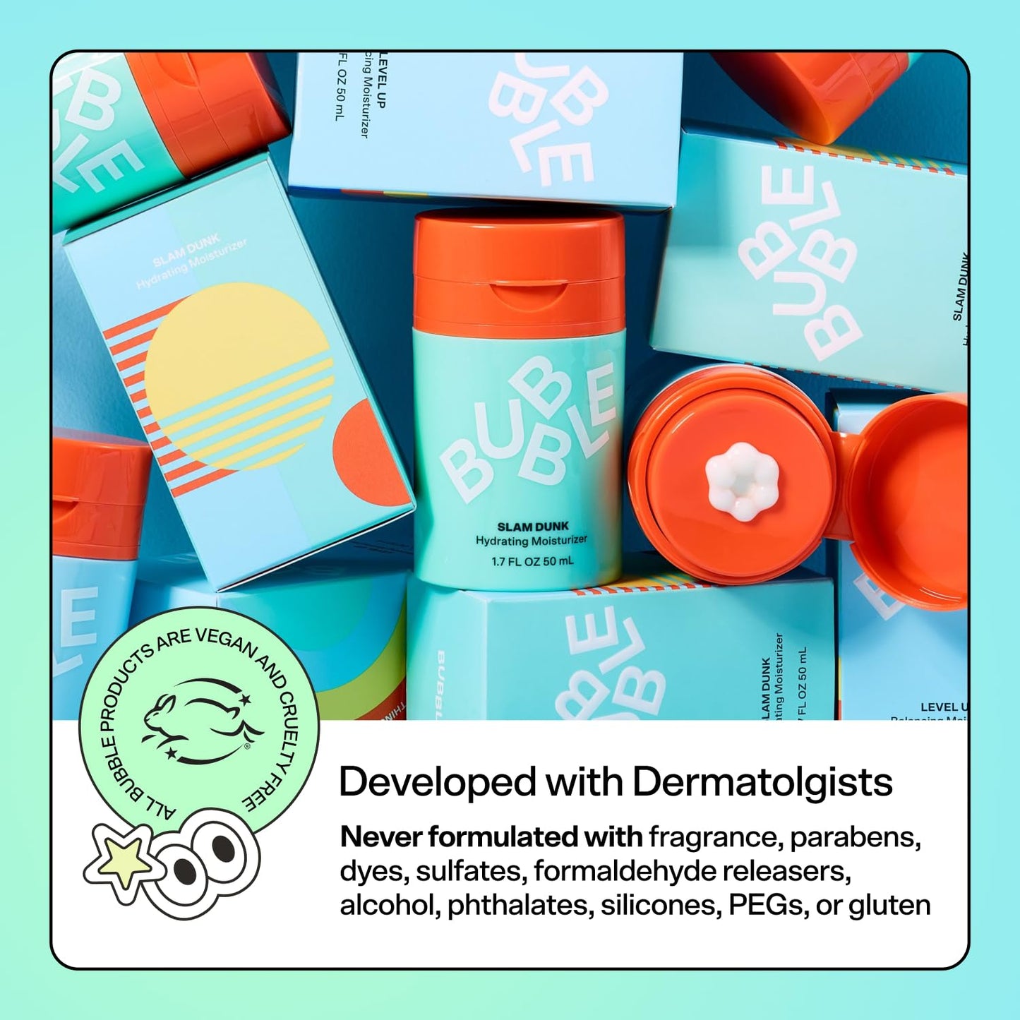 Bubble Skincare Fresh Start Gel Cleanser - Gentle Exfoliating Face Wash for Oily Skin - Gel Cleanser with Aloe Vera Juice + Caffeine to Protect Beauty and Personal Care Bubble Skincare