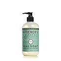 MRS. MEYER'S CLEAN DAY Hand Soap, Made with Essential Oils, Biodegradable Formula, Basil, 12.5 fl. oz