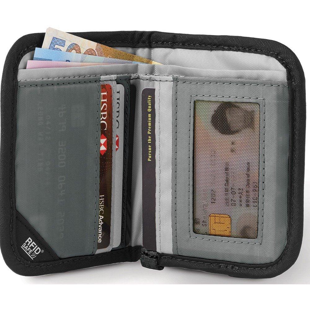 Pacsafe Rfidsafe V50 Anti-theft Blocking Compact Travel Wallet, Black
