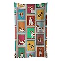 Caroline's Treasures MLM1166KTWL Lots of Red and White Jack Russell Terrier Kitchen Towel Dish Cloths Guest Hand Towel Decorative Bathroom Towel…
