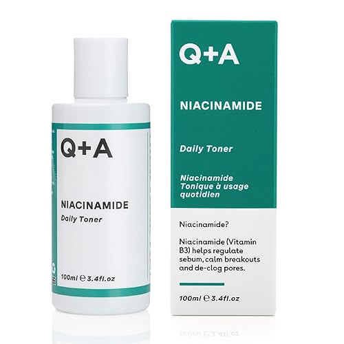 Q+A Niacinamide Daily Toner for Face (100ml), Pore Refining and Hydrating Face Toner with Hyaluronic Acid and Aloe Vera, Fragrance Free Skincare