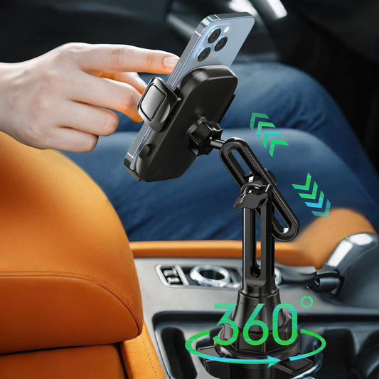 Cup Phone Holders for Your car, Universal Adjustable Base and Long Neck Car Phone Mount Cradle, Cell Phone Holder Car Accessories/Trucks/Golf…