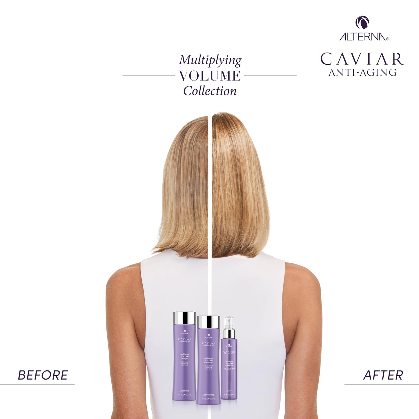 Alterna Haircare CAVIAR Anti-Aging Multiplying Volume Styling Mist, 5 Fl Oz | For Fine, Thin Hair | Light Hold | Create Instant Volume and Thickness |