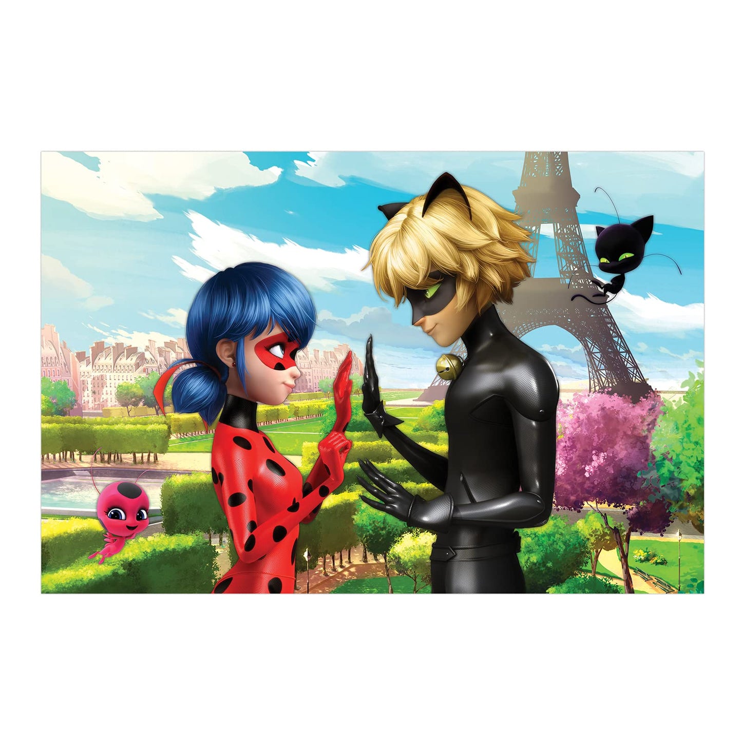 Miraculous Ladybug Kids Floor Puzzle – Featuring Lady & Cat Noir, Educational Toy, Colorful Pieces, Perfect Birthday Gift for Boys & Girls