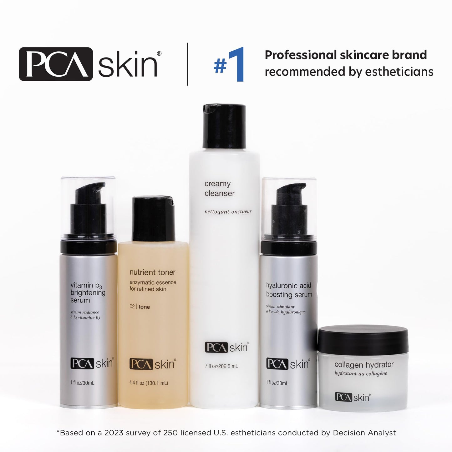 PCA SKIN Hydration Essentials Kit, Hyaluronic Acid Boosting Serum, Collagen Hydrator Facial Mositurizer Set