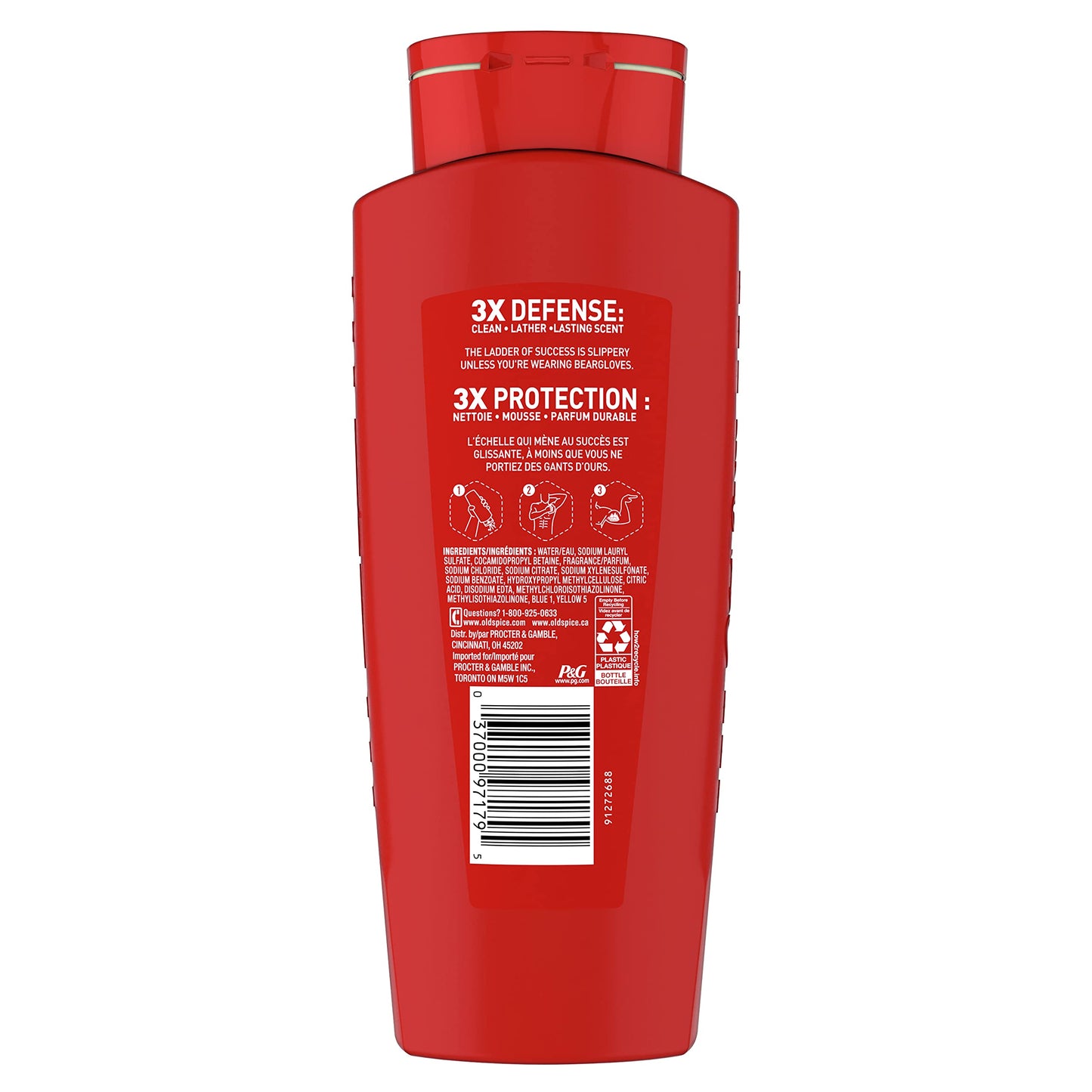 Old Spice Body Wash for Men, Wild Collection Bear Glove Scent, 21 Fl Oz (Pack Of 4)