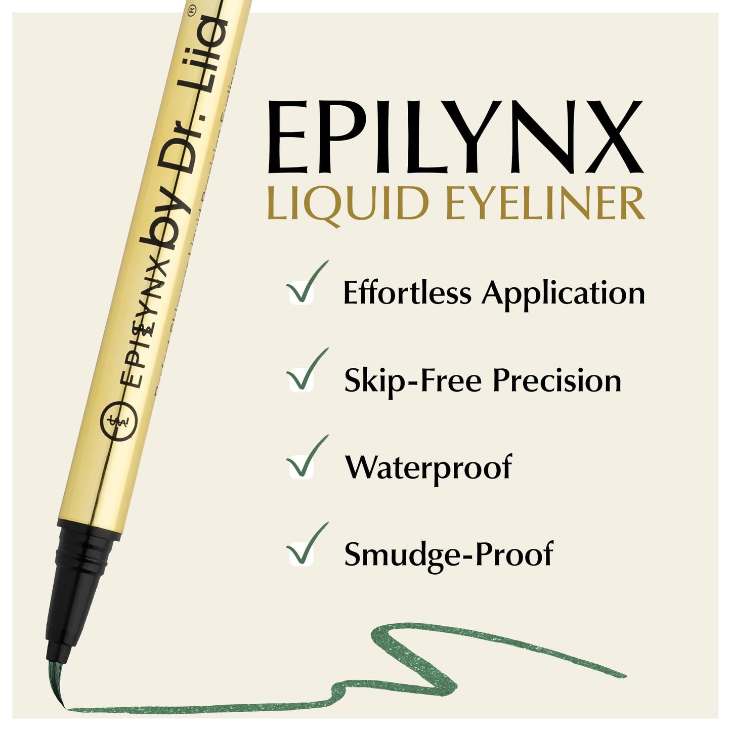 Liquid Eyeliner - Hypoallergenic Eyeliner with Fine Brush Tip, Long-Lasting Waterproof Eye Liner - Cruelty-Free, Vegan, Hypoallergenic, Gluten-Free