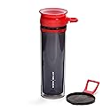 WOW GEAR 360 Double Walled Tritan Water Bottle, Red, 20 Oz / 600 Ml