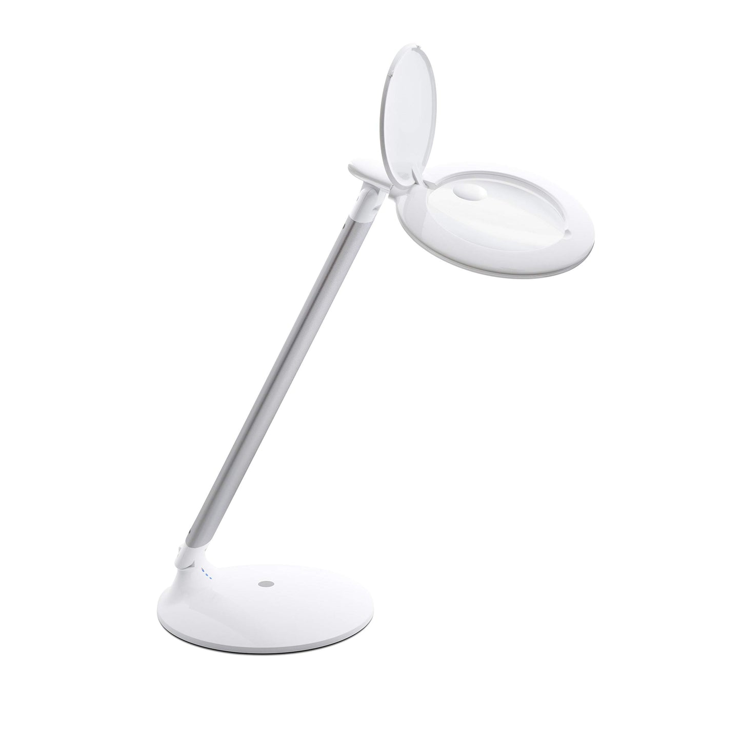 Daylight Company Halo Go Magnifier Lamp, Rechargeable USB, Portable, Lightweight, Desk Lamp Reading, Hobbies, Sewing, Crafts, Nail Salon, Handcrafts