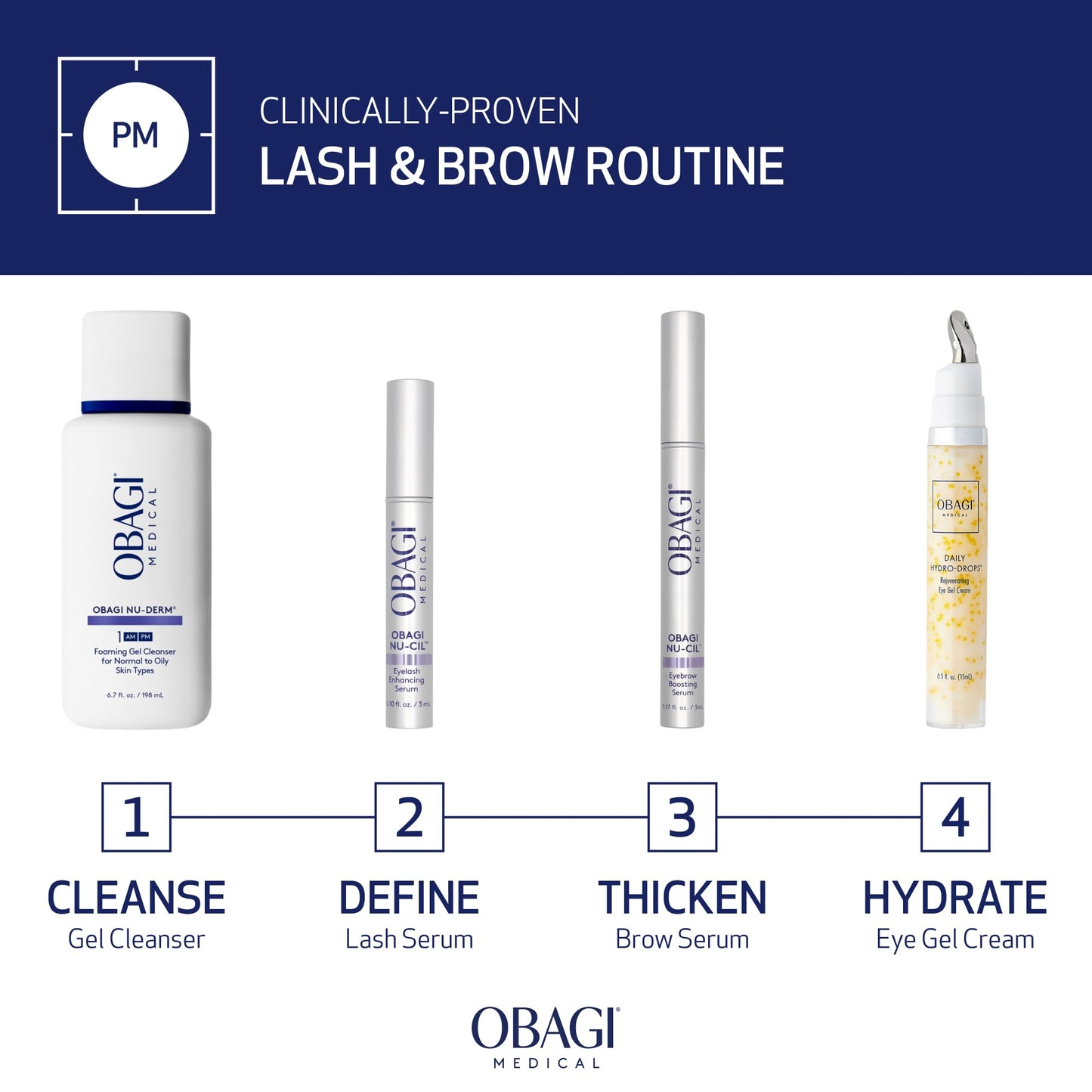 Obagi Nu-Cil Eyebrow Boosting Serum - Nourishing Brow Serum with Biotin & Hyaluronic Acid for Fuller Looking Eyebrows - 0.17 oz
