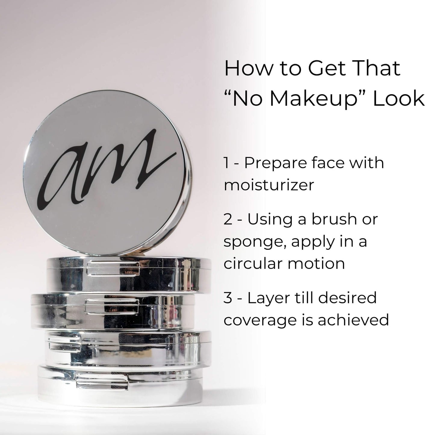 Advanced Mineral Makeup 4-in-1 Pressed Foundation Powder with Natural SPF, Concealer & Finishing for Medium to Full Coverage Foundation, Mineral-Based