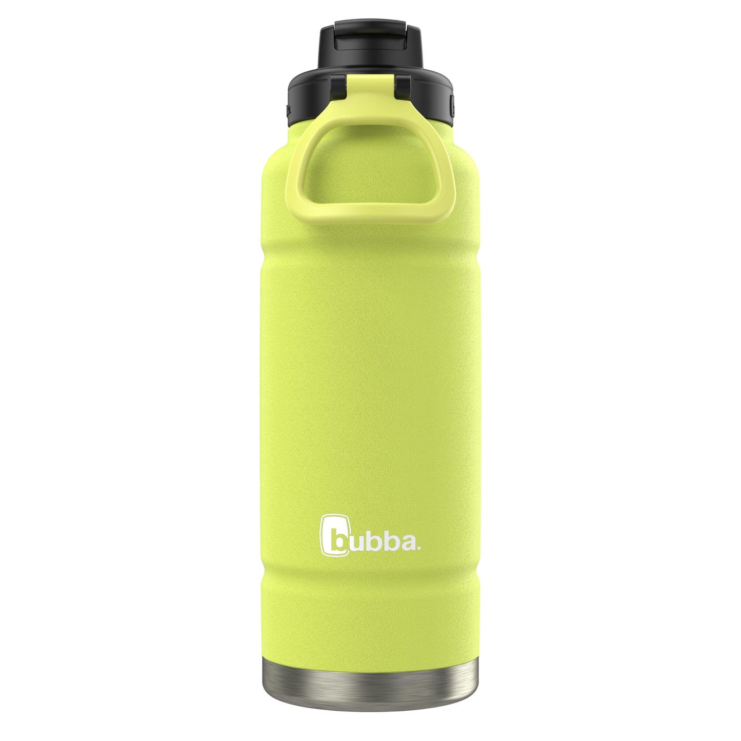 bubba Trailblazer Insulated Stainless Steel Water Bottle with Straw Lid, 40oz, Limelight Powder Coat